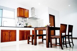 Family Villa, 2 Bedrooms, Kitchen | In-room dining - Jai House Phuket (Chalong)
