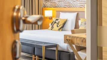 Premium bedding, in-room safe, individually decorated, desk