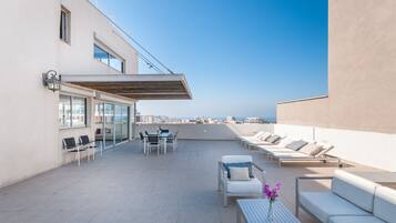 Penthouse Premium, 2 habitaciones, Terraza, vista a la playa | Terraza o patio