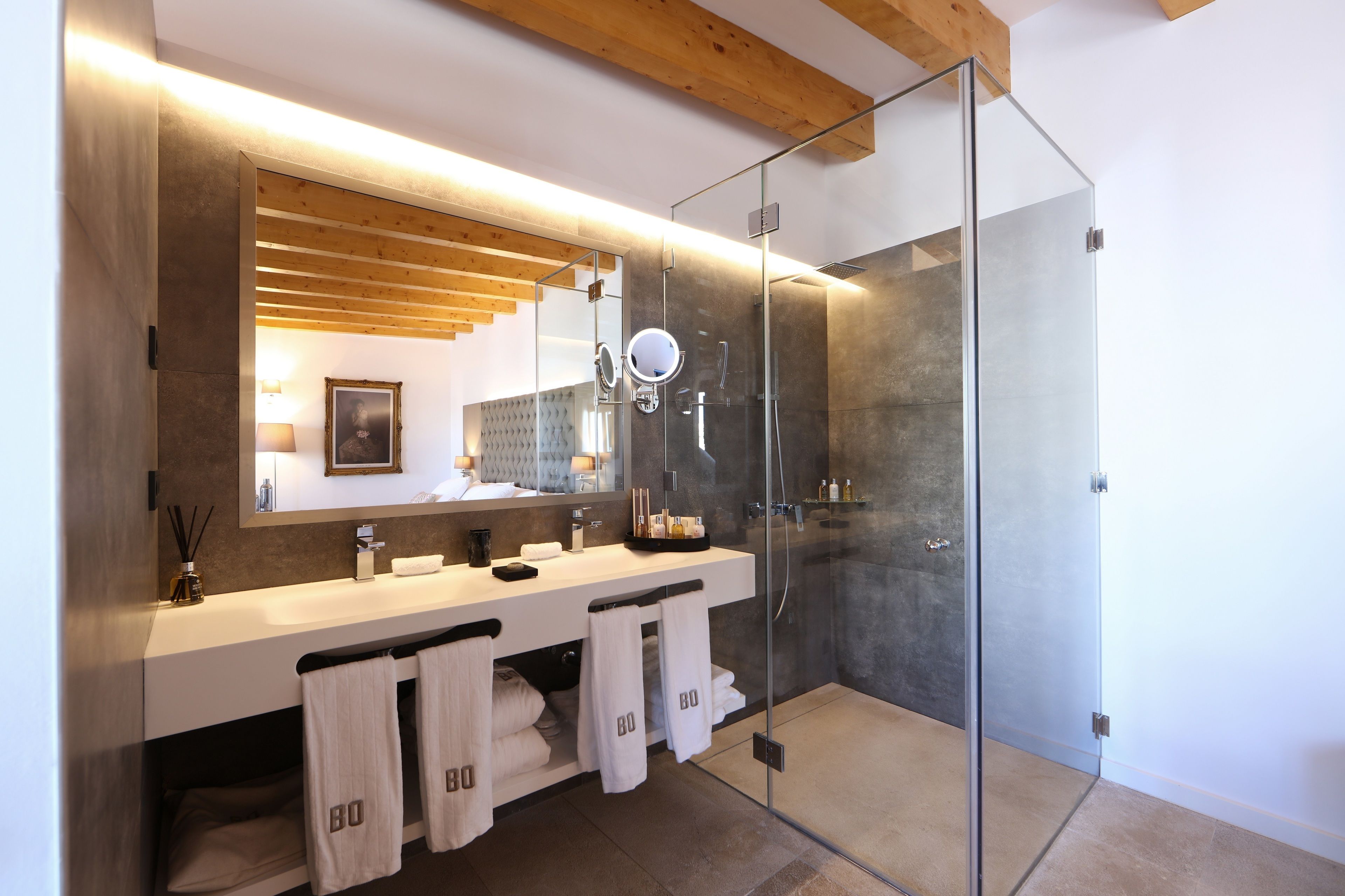 free toiletries, hair dryer, bathrobes, slippers