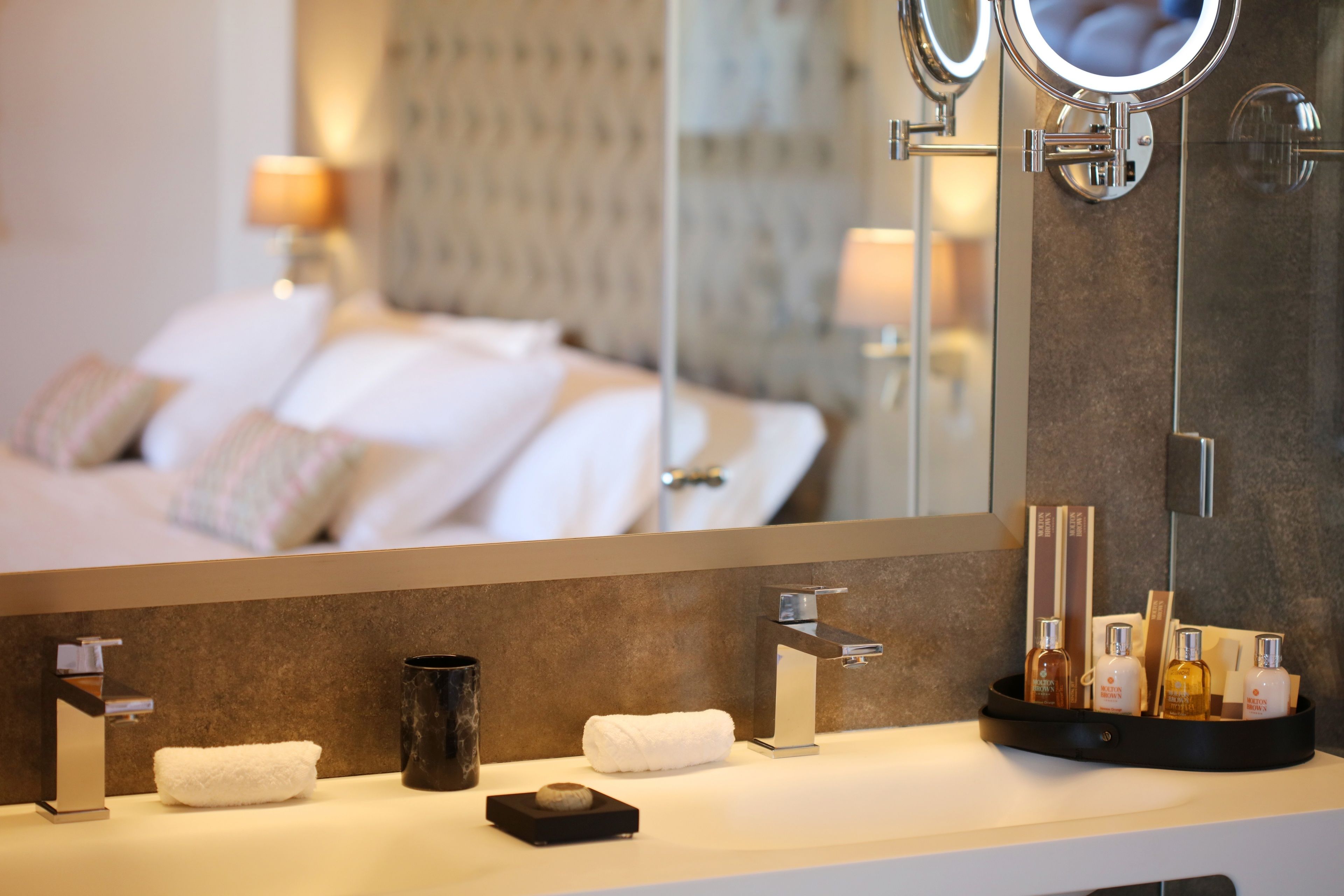 free toiletries, hair dryer, bathrobes, slippers