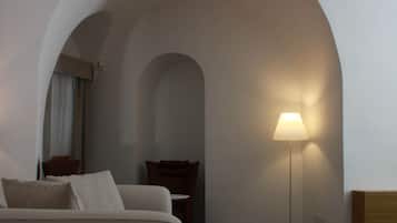Junior Suite, Balcony | Living area | 43-inch flat-screen TV with satellite channels, TV