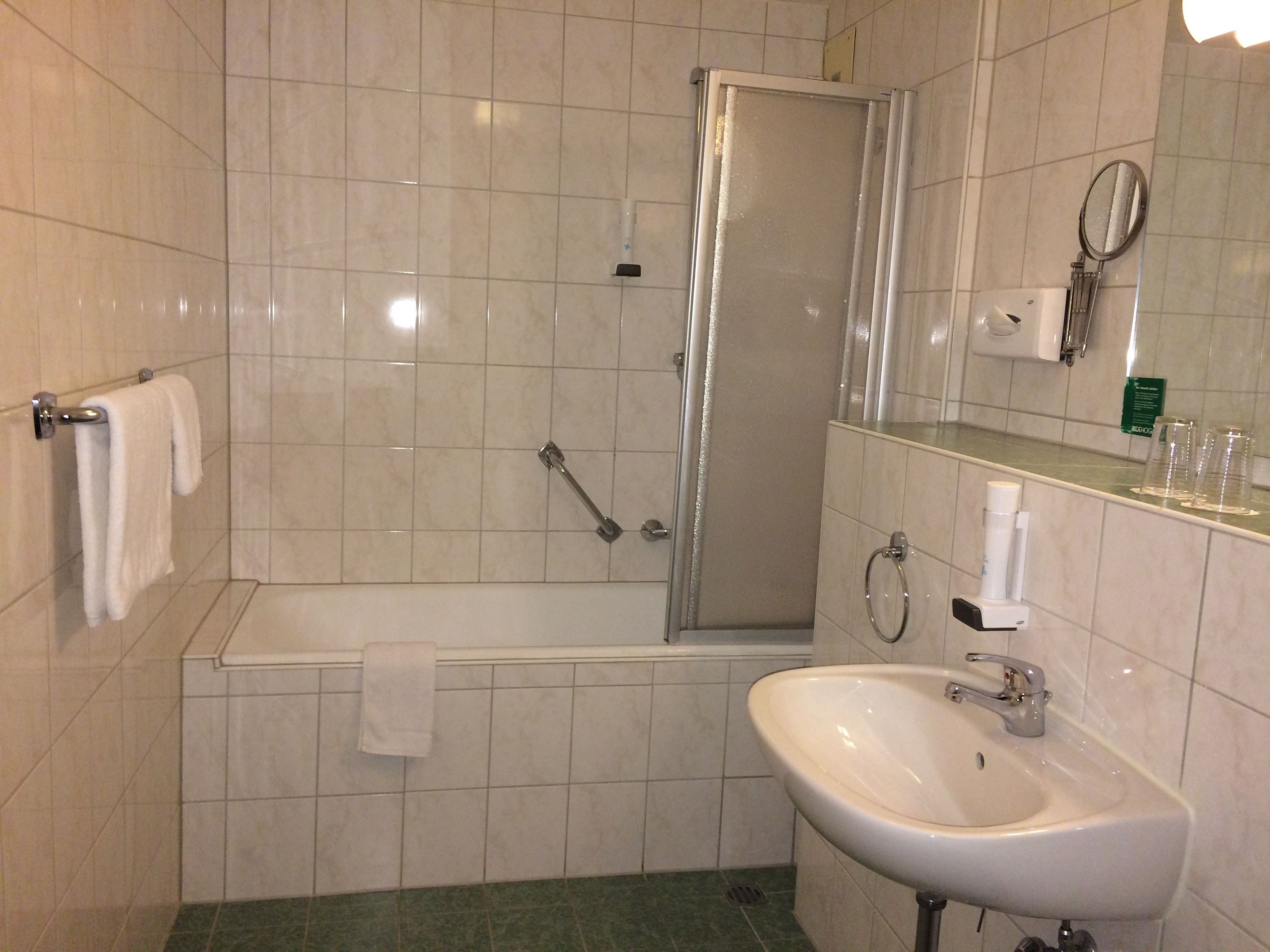 double or twin room | bathroom | hair dryer, towels