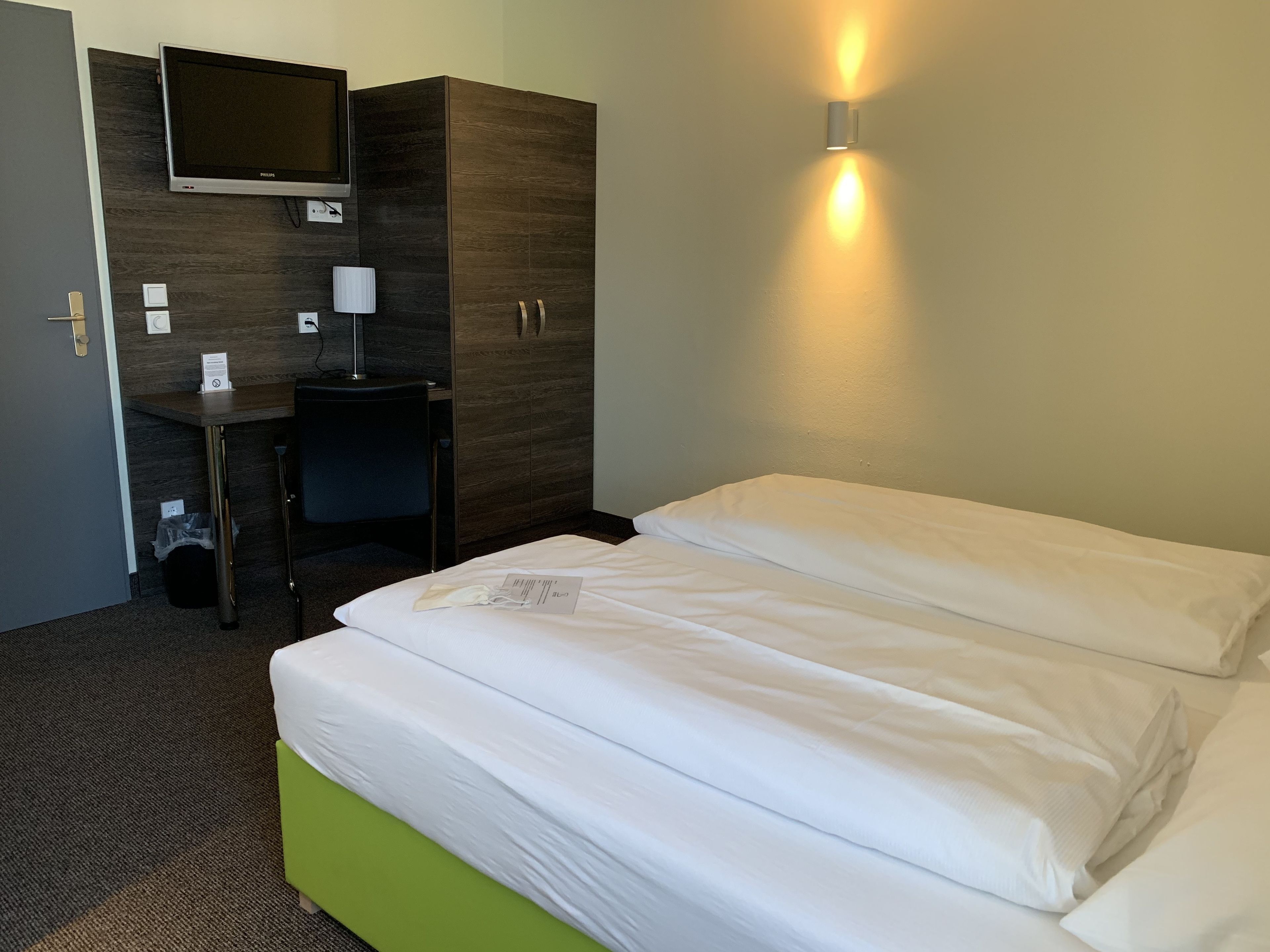 double or twin room | desk, blackout curtains, soundproofing, free wifi