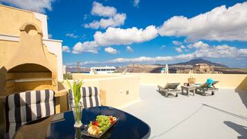 Panoramic-Villa, 1 Schlafzimmer, Whirlpool | Blick auf die Stadt