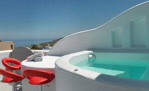 Villa, 2 Bedrooms, Jetted Tub | Terrace/patio - Drops villas (Santorini)