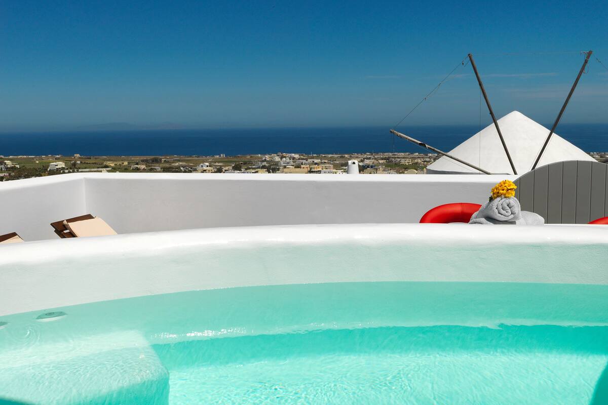 Villa, 2 camere da letto, idromassaggio | Idromassaggio all'aperto