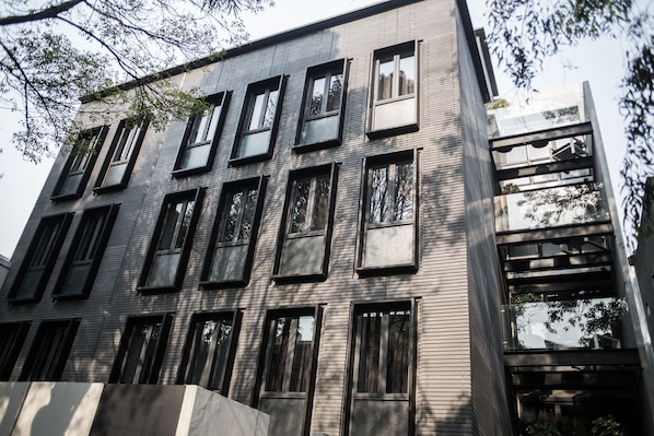 Overnatningsstedets facade