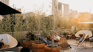 Outdoor wedding area