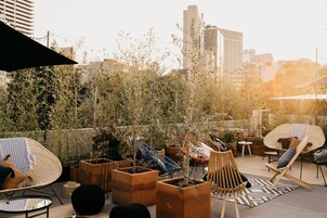 Outdoor wedding area