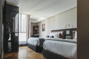 Double Room, 2 Queen Beds | Egyptian cotton sheets, premium bedding, down comforters