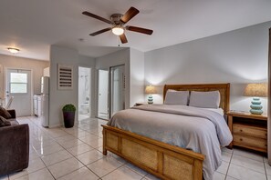 Suite Grand, 1 cama de matrimonio, cocina, en la zona del patio | Vistas desde la habitación