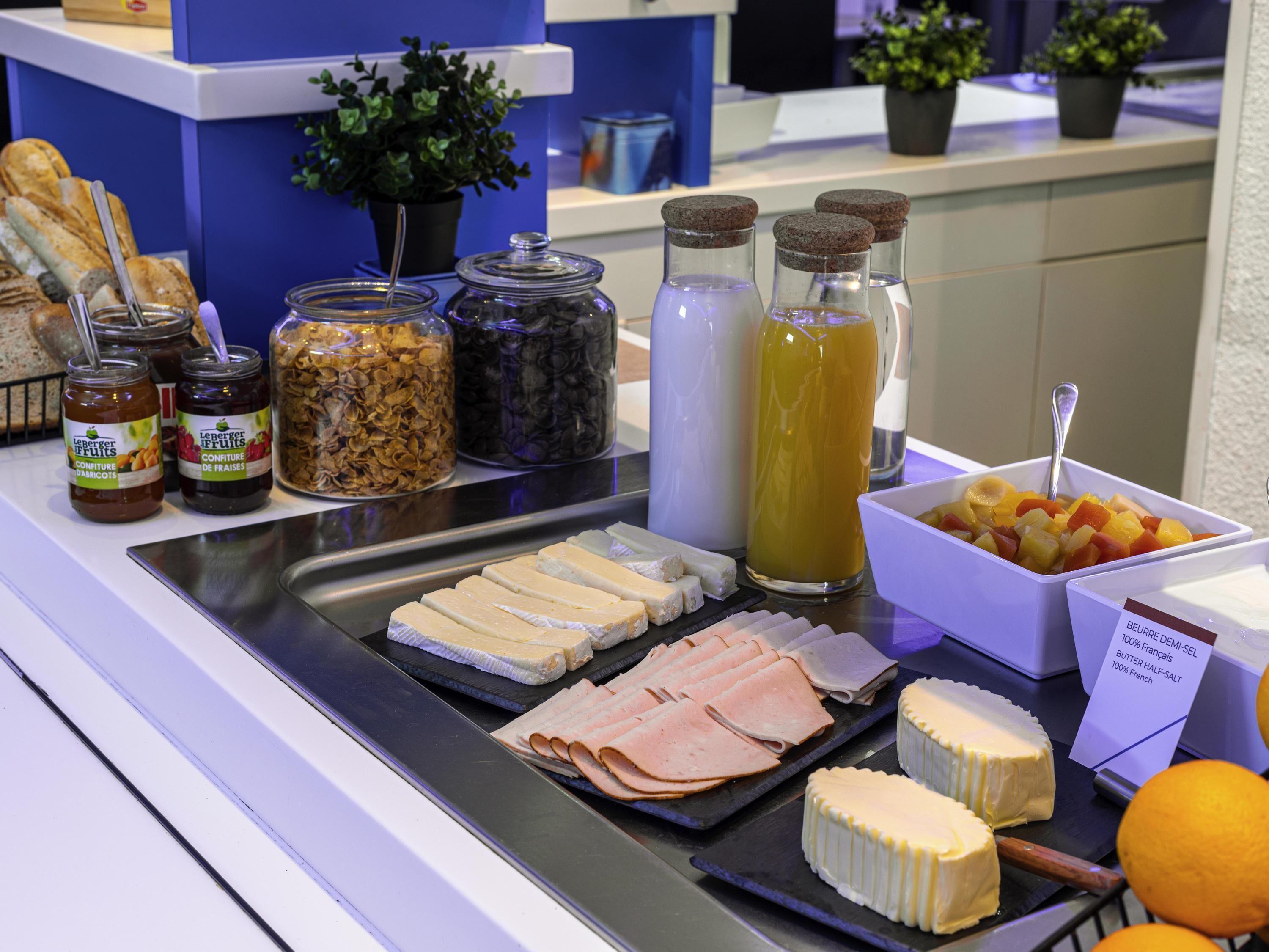 daily continental breakfast (eur 9.90 per person)