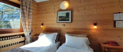 Chambre avec lits jumeaux, 2 lits jumeaux | SystĂšme dâinsonorisation, accĂšs au Wi-Fi (inclus), literie fournie