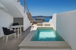 Honeymoon Suite, Heated Tub, Sea View | Terrasse/Patio