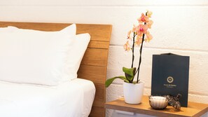 Ropa de cama de alta calidad y minibar 