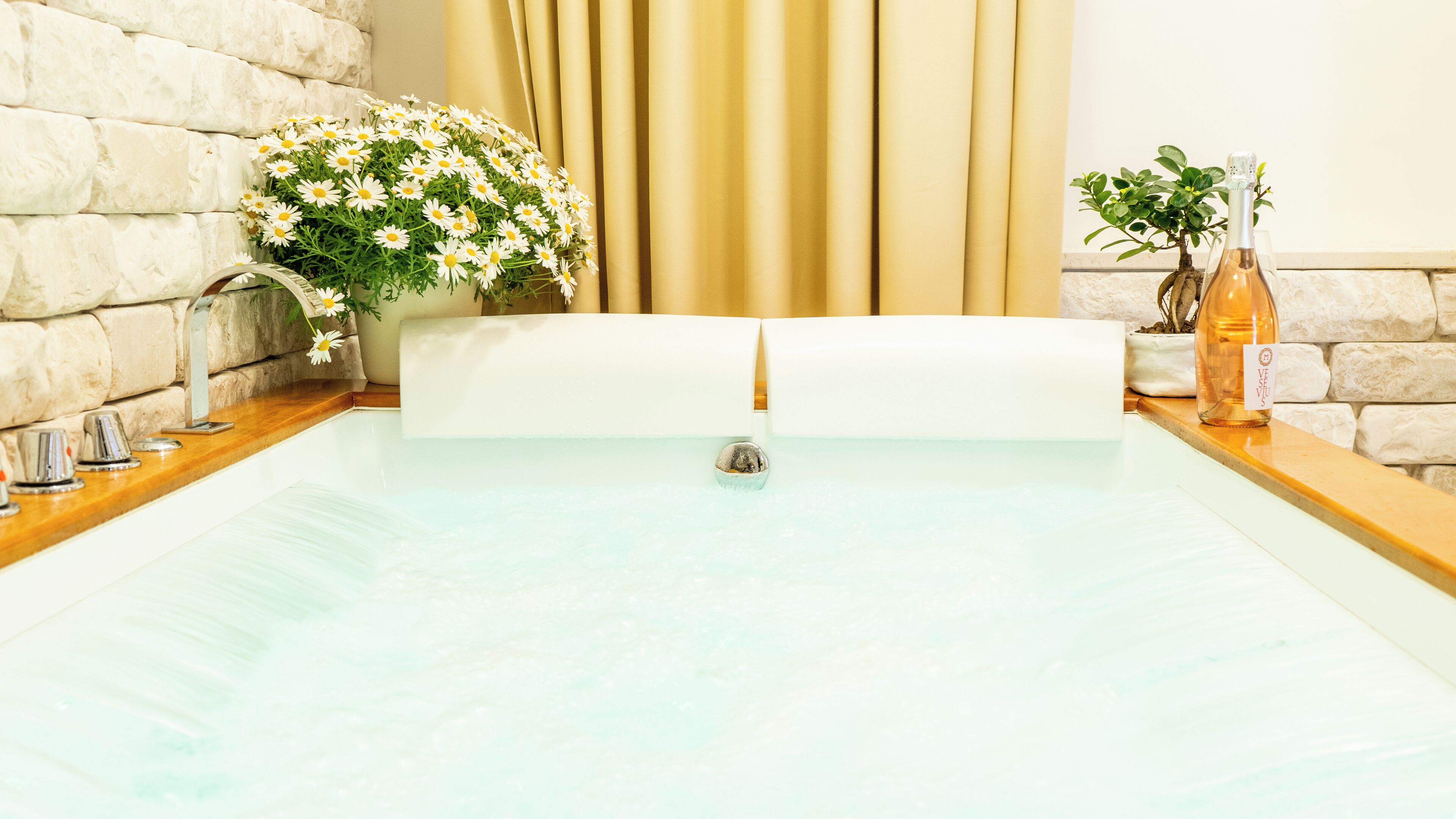 free toiletries, hair dryer, bidet, towels