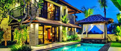 Villa, 2 chambres, piscine privée | Vue de la chambre