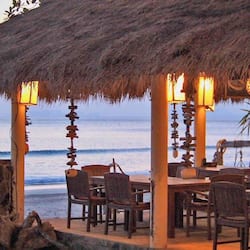 Breakfast, lunch, dinner served; international cuisine, beach views