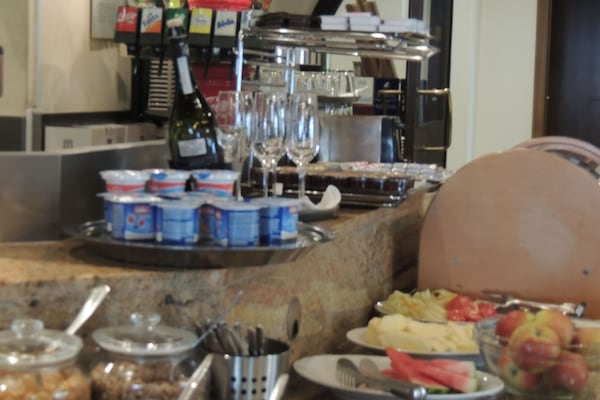 Daily buffet breakfast (EUR 7 per person)