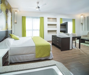Minibar, in-room safe, laptop workspace, blackout drapes - Hotel Riu Reggae - Adults Only - All Inclusive (Montego Bay)