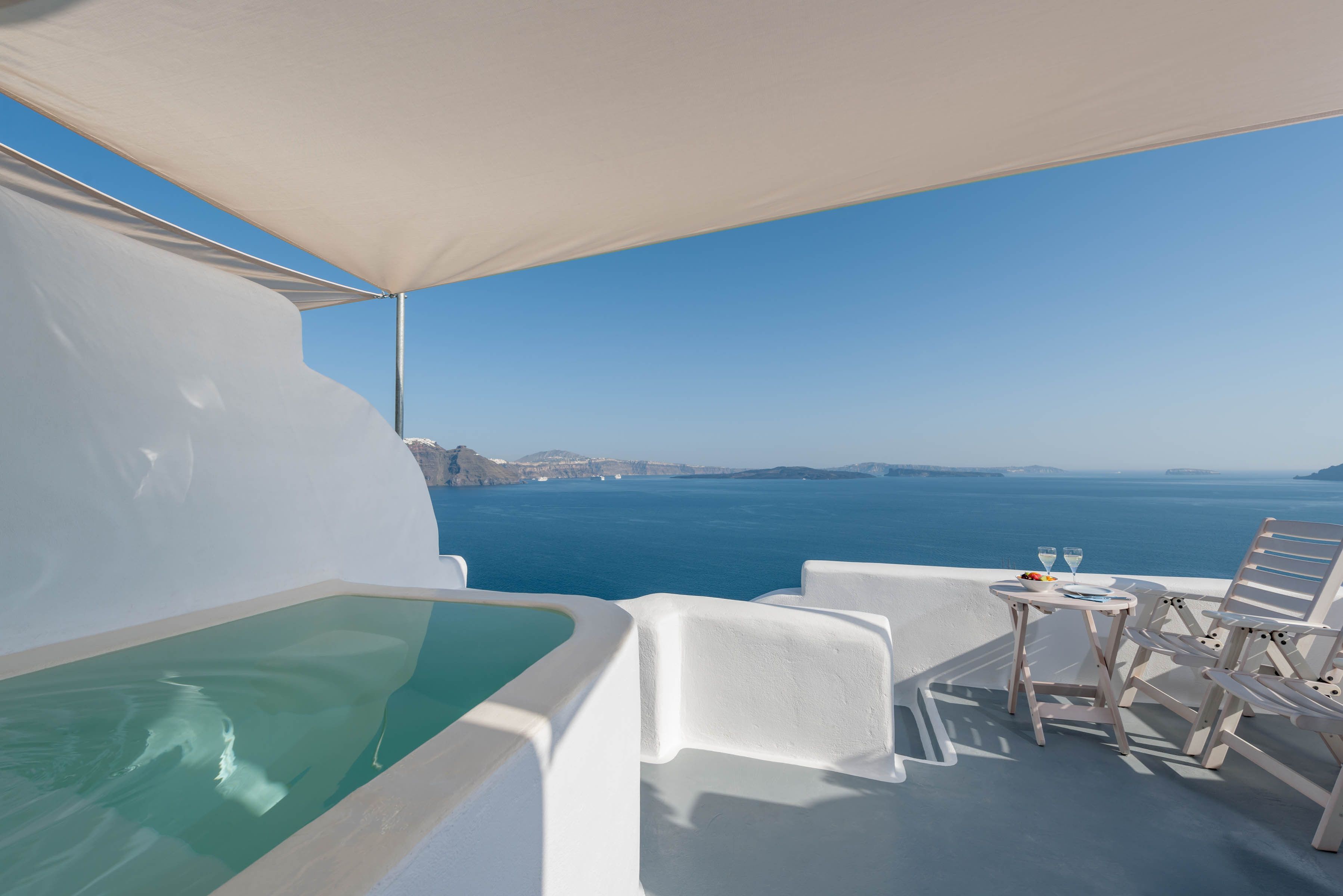Superior Suite, Jetted Tub,Caldera View | Balkon