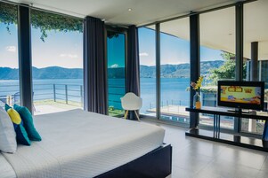 Apartamento familiar, varias camas, vistas al lago, junto al lago | 1 dormitorio, ropa de cama de alta calidad, wifi gratis y ropa de cama