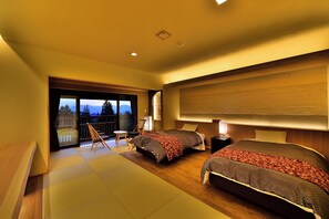 Special Suite with Open Air Bath, Non Smoking | Premium bedding, in-room safe, blackout drapes, iron/ironing board