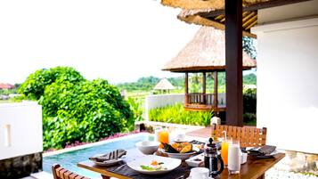 One-Bedroom Private Pool Villa | Restauration dans la chambre