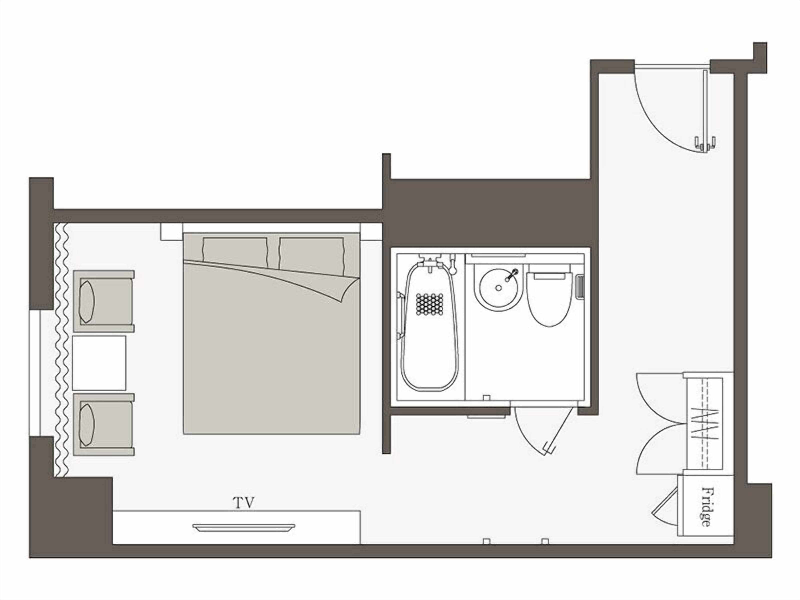 1 bedroom, down duvets, desk, free wifi