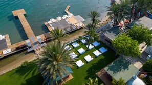 Private beach, sun loungers, beach umbrellas, water skiing - Flamm (Bodrum)