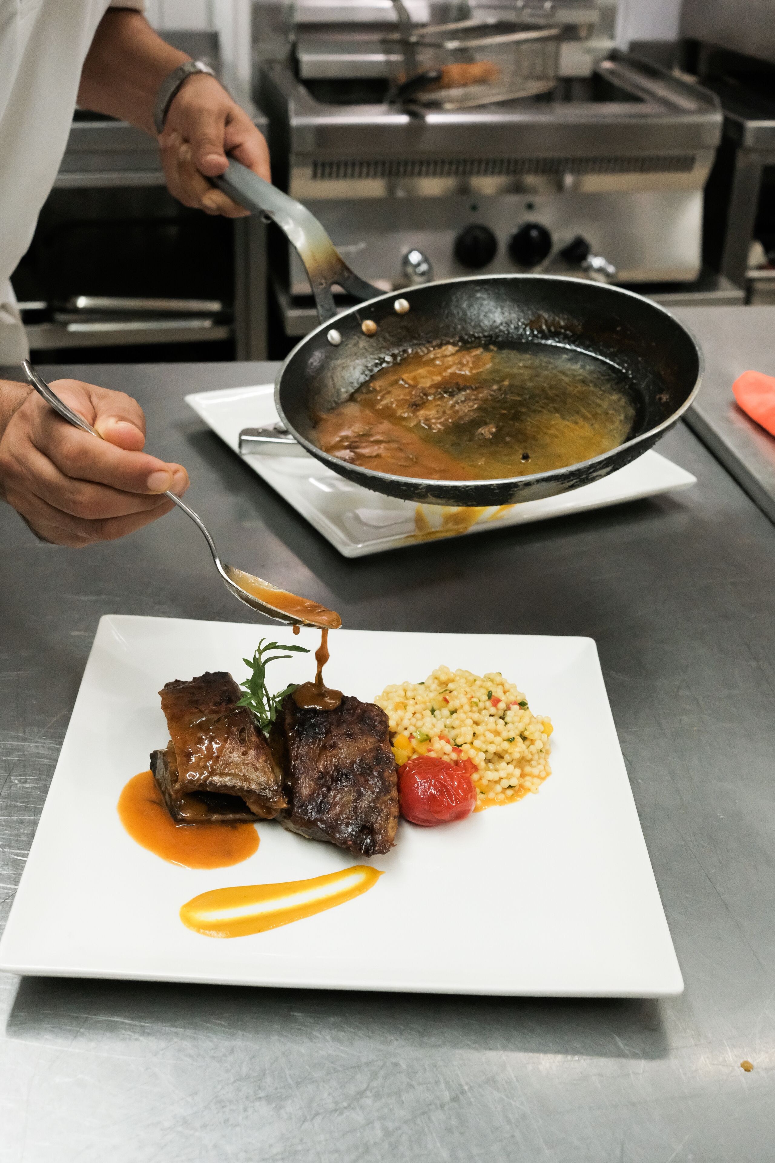 breakfast, lunch and dinner served