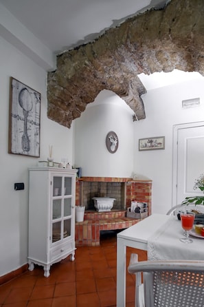 Apartment, 1 Bedroom, Courtyard View (4 adults) | Living area - Corte Segreta Apartments (Salerno)