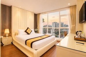 Dobbeltrom – deluxe | Lydisolert, wi-fi (inkludert) og sengetøy