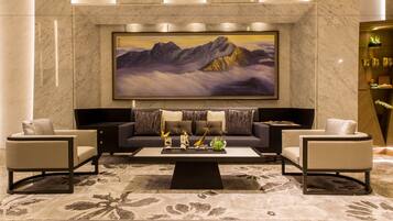 Sala de estar en el lobby