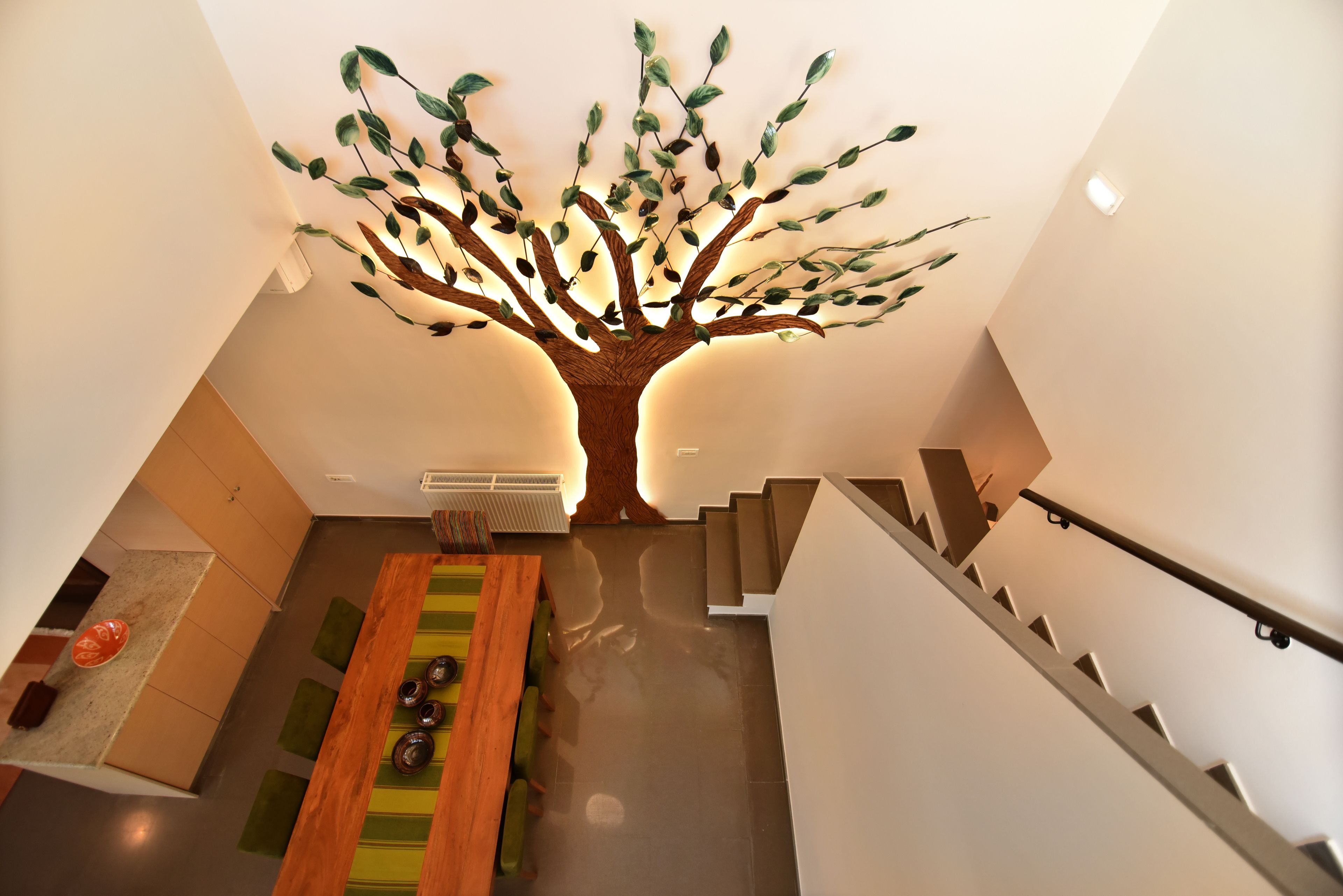 65-inch flat-screen TV with satellite channels, TV