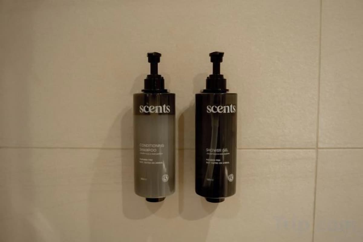 Ducha, secador de pelo, toallas