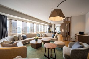 Grand Suite, Multiple Beds, Non Smoking, River View | Desk, laptop workspace, free WiFi, bed sheets