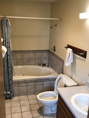 Shower, hair dryer, towels - Salt Creek Inn (Nashville)