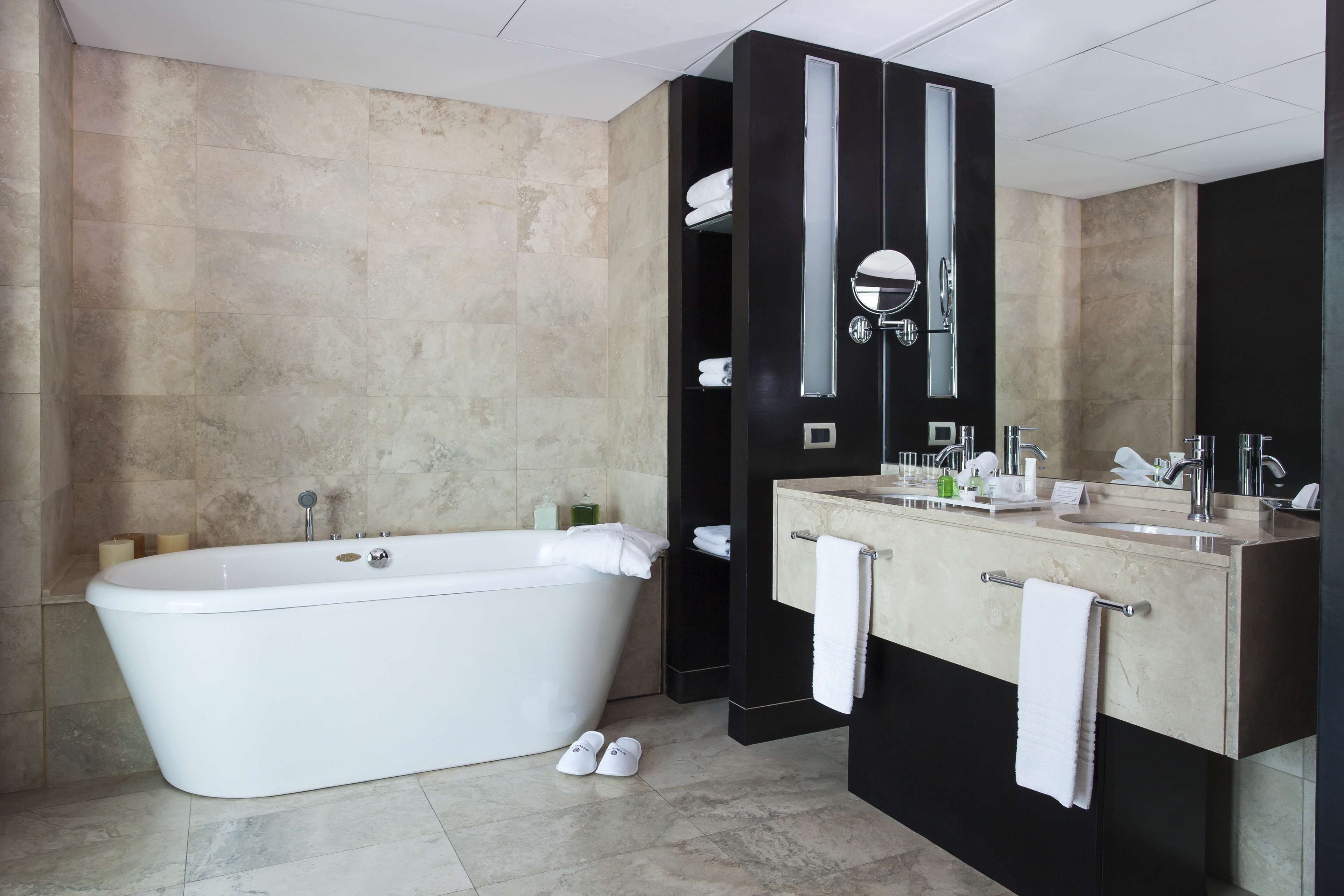 shower, rainfall showerhead, eco-friendly toiletries, hair dryer