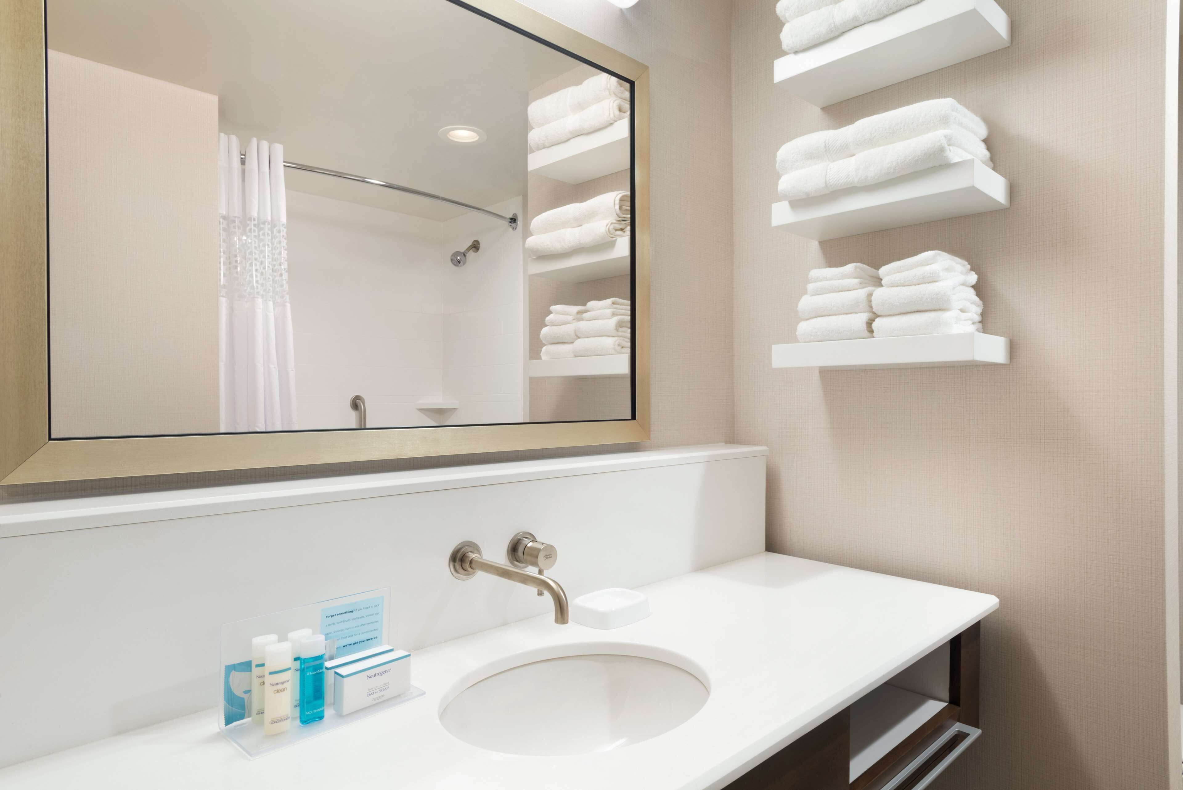 free toiletries, hair dryer, towels, soap