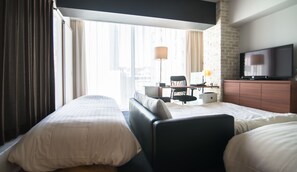 Elite Apartment, 1 Bedroom, Non Smoking, Kitchen (No cleaning after check-in) | Peti besi dalam bilik, meja, langsir/tirai gelap terus, Wi-fi percuma 