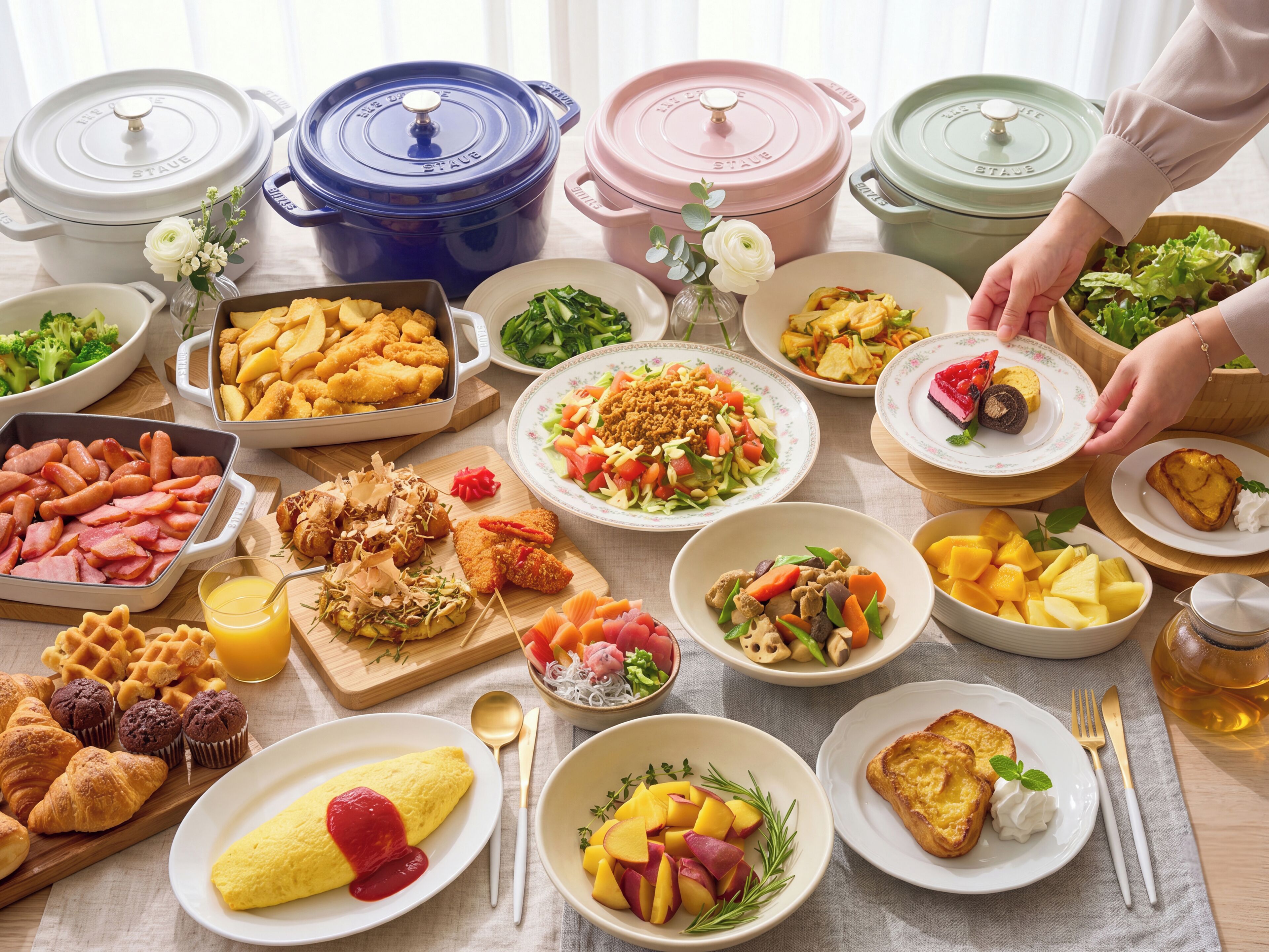 Frokostbuffé hver dag (mot et tillegg)