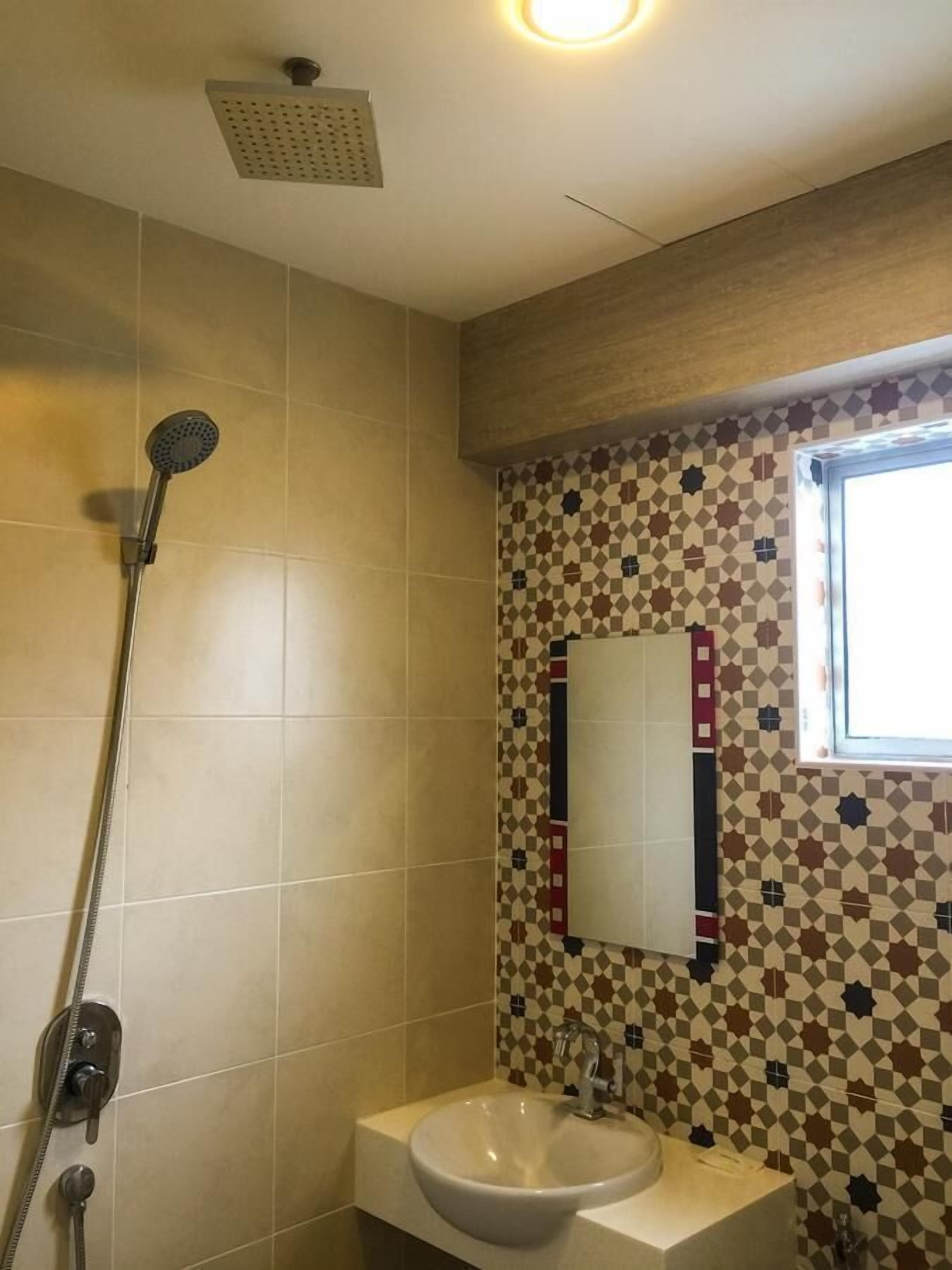 free toiletries, hair dryer, slippers, towels