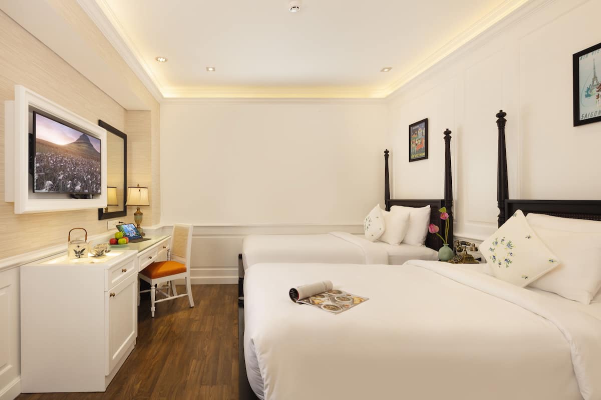 Indochine Serenity Room Twin | 1 habitación, minibar, caja de seguridad en la habitación y escritorio
