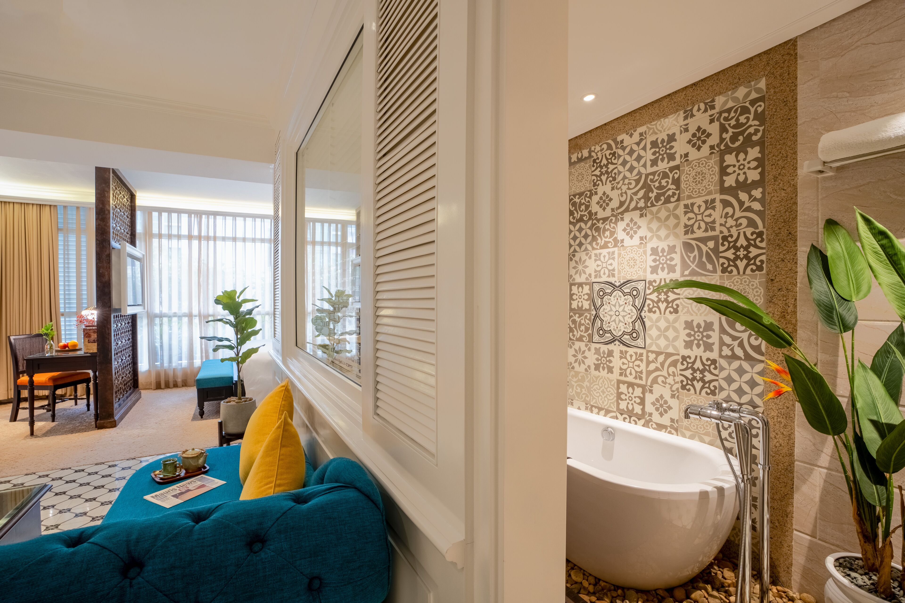 indochine heritage suite | 1 bedroom, minibar, in-room safe, desk