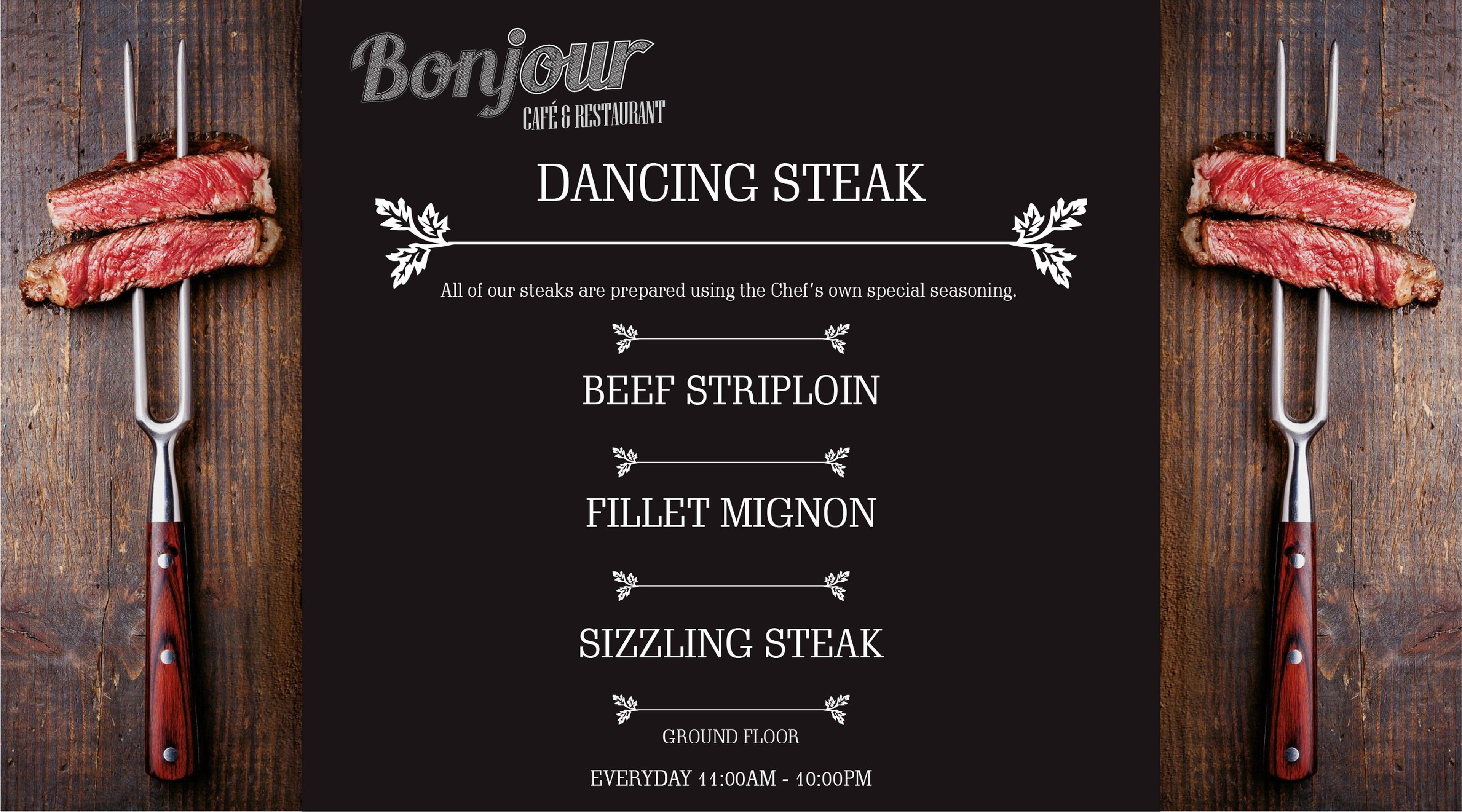 breakfast, lunch, dinner served; international cuisine