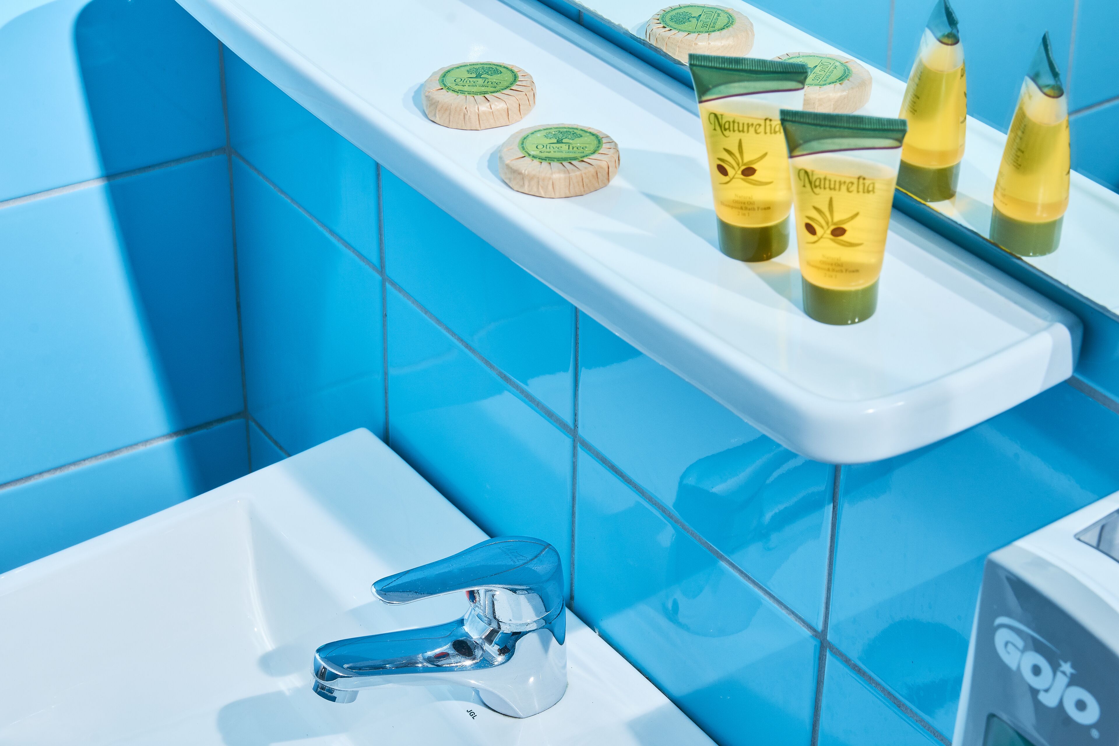 family room with mountain view | bathroom | hair dryer, towels