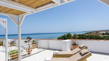 Panorama suite, uitzicht op zee | Terras