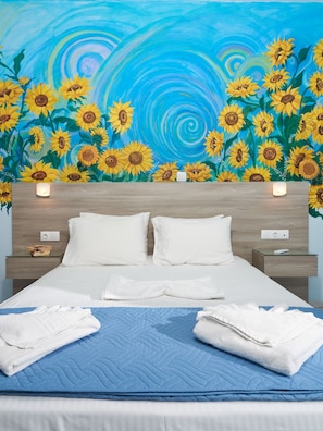 Habitación doble superior, vistas al mar | 1 dormitorio, caja fuerte, decoración individual